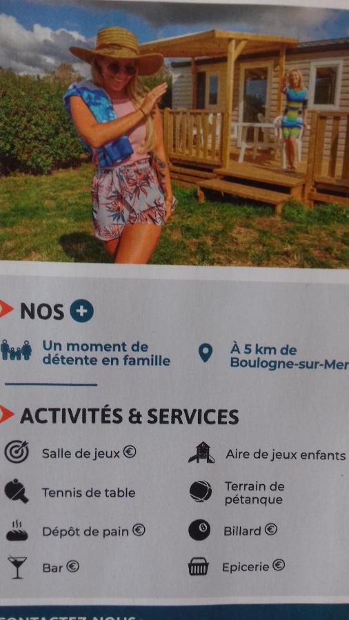 Magnifique Mobil Home Avec Clim Face Mer Le Portel Exterior foto